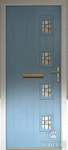 Металлическая дверь из массива сосны-128